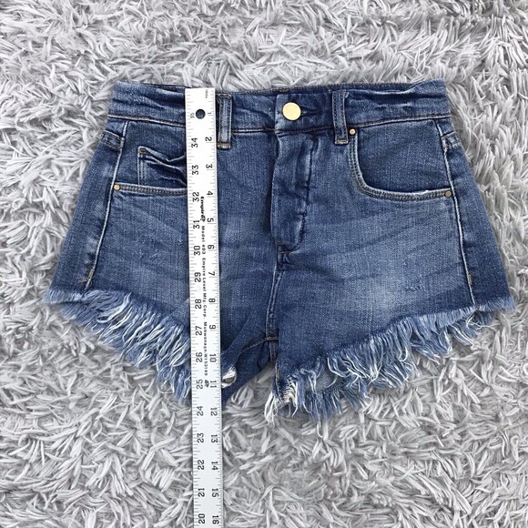 blank‎ nyc Short Jeans  24 in Jizzneyland Fray Hem mini festival streetwear - Picture 7 of 7